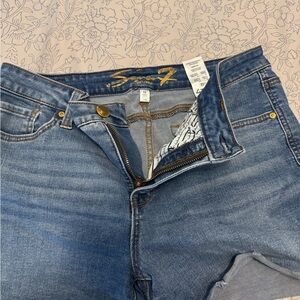 7 For All Mankind Blue Jeans Shorts